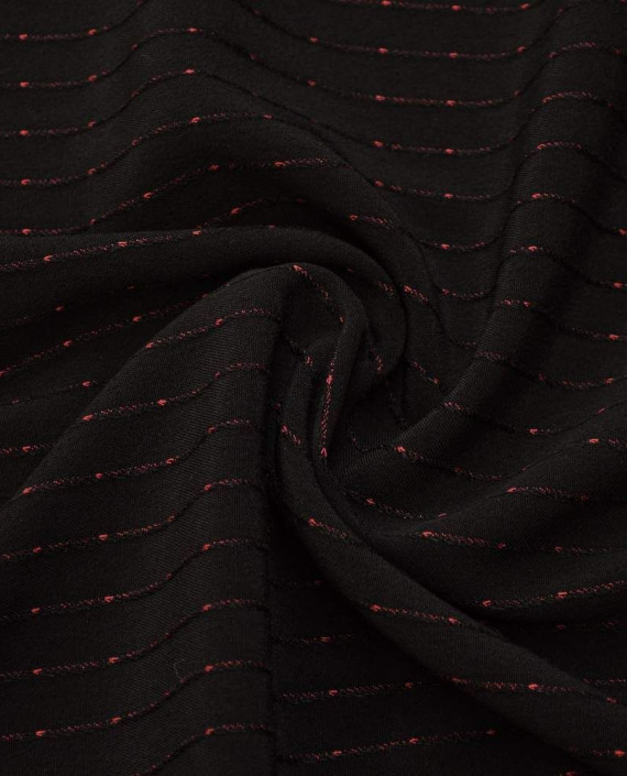 Ткань Костюмная 0547 цвет черный в полоску картинка