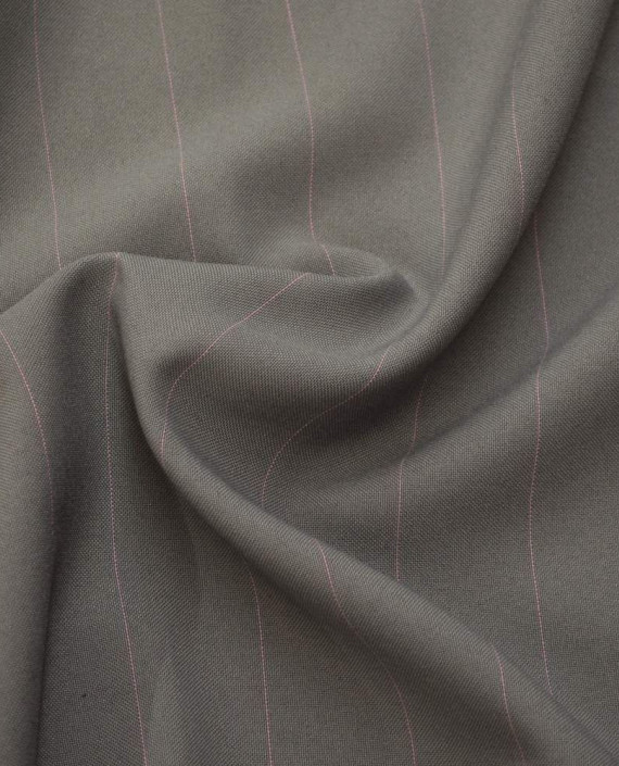 Ткань Костюмная 0548 цвет серый в полоску картинка