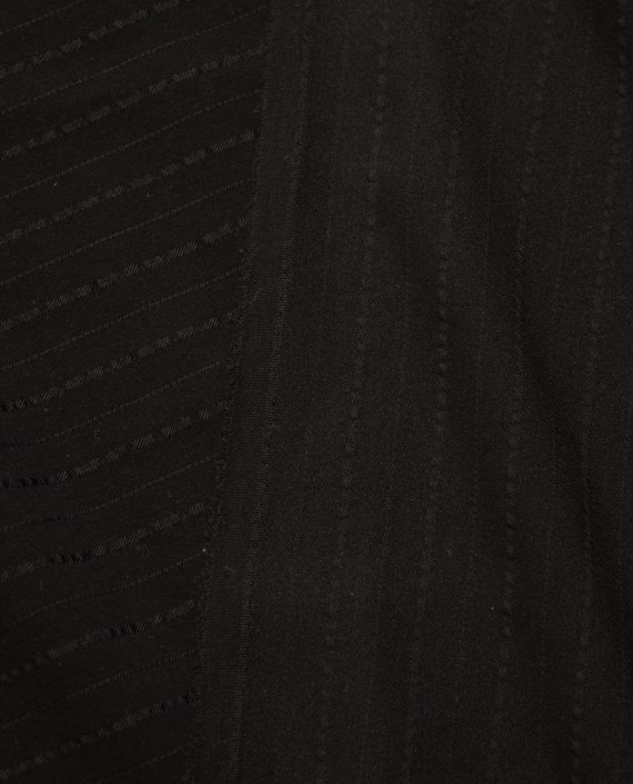 Ткань Костюмная 0554 цвет черный в полоску картинка 1