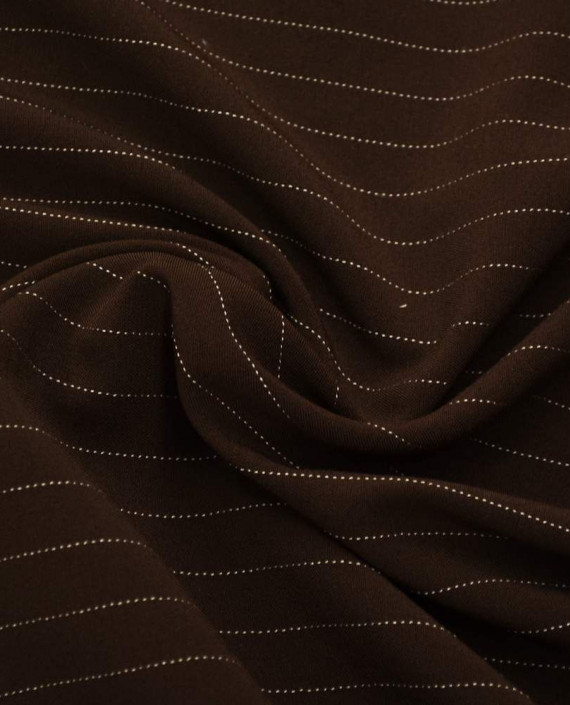 Ткань Костюмная 0561 цвет коричневый в полоску картинка