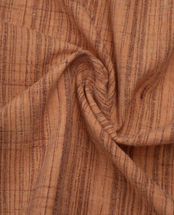 Ткань Костюмно-рубашечная 0574 цвет оранжевый геометрический картинка
