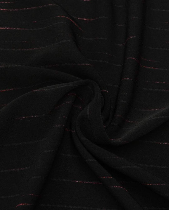 Ткань Костюмная 0576 цвет черный в полоску картинка