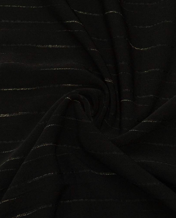 Ткань Костюмная 0581 цвет черный геометрический картинка