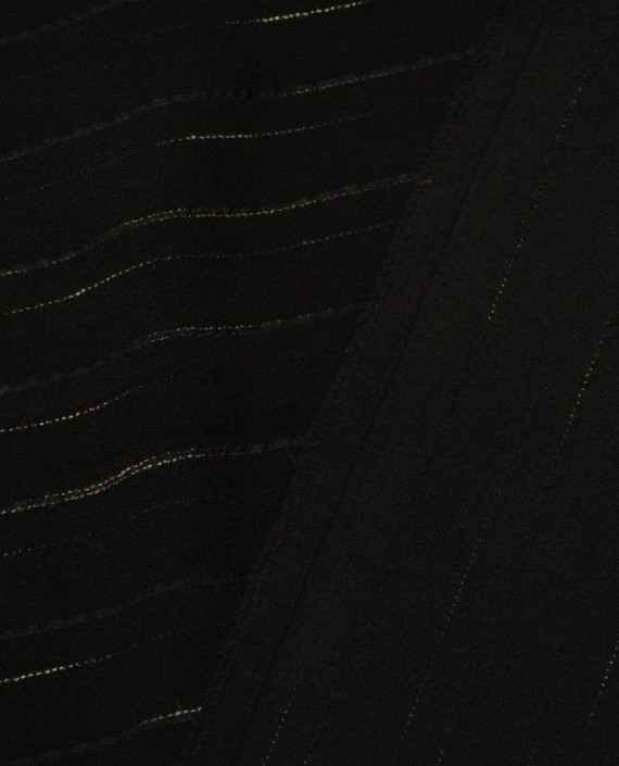 Ткань Костюмная 0581 цвет черный геометрический картинка 2