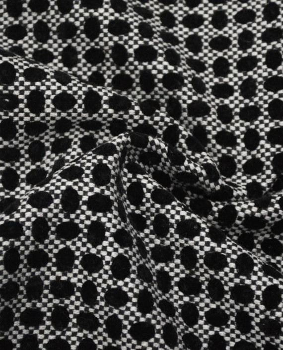 Ткань Пальтовая 0594 цвет серый в горошек картинка