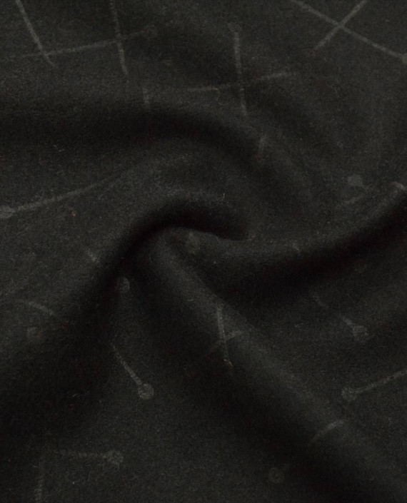 Ткань Пальтовая 0619 цвет серый геометрический картинка