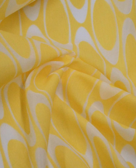 Ткань Портьерная 0675 цвет желтый геометрический картинка