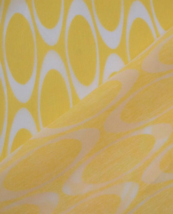 Ткань Портьерная 0675 цвет желтый геометрический картинка 2