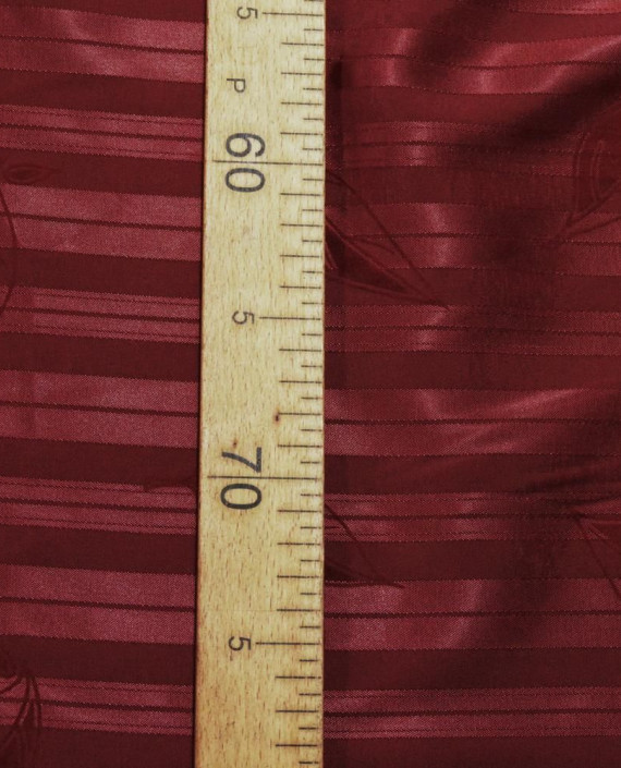 Ткань Костюмная 0692 цвет бордовый в полоску картинка 1