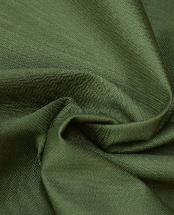 Ткань Костюмная 0710 цвет зеленый картинка