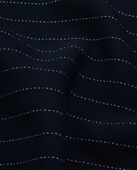 Ткань Костюмная 0729 цвет синий в полоску картинка