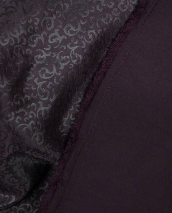 Ткань Атлас Жаккардовый 0750 цвет фиолетовый абстрактный картинка 2