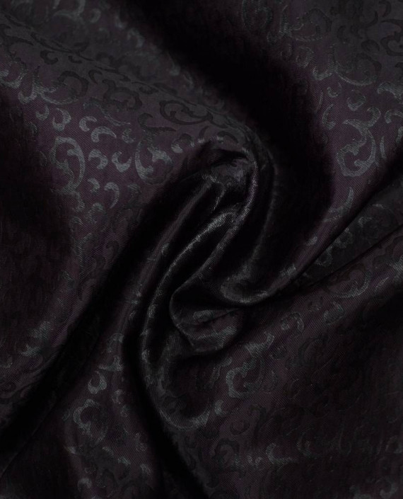 Ткань Атлас Жаккардовый 0750 цвет фиолетовый абстрактный картинка