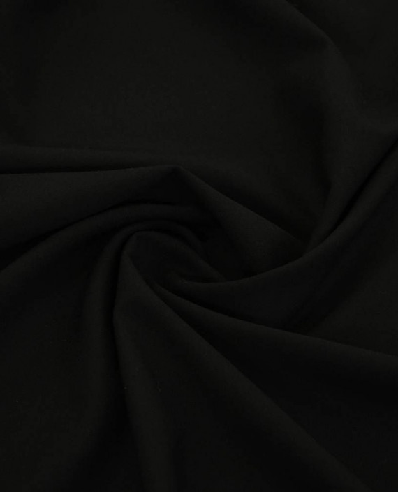 Ткань Костюмная Полиэстер 0807 цвет черный картинка