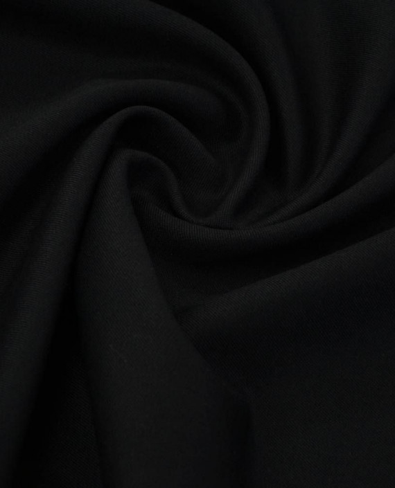 Ткань Костюмная Полиэстер 0808 цвет черный картинка