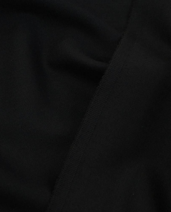 Ткань Костюмная Полиэстер 0808 цвет черный картинка 1