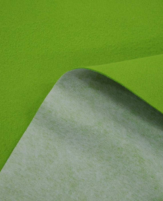 Ткань Пальтовая Полиэстер дублированная 0810 цвет зеленый картинка 1