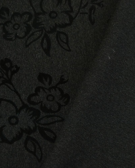 Ткань Костюмная с флоком Полиэстер 0836 цвет серый картинка 2
