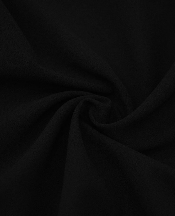 Полиэстер Костюмный Креп 0863 цвет черный картинка