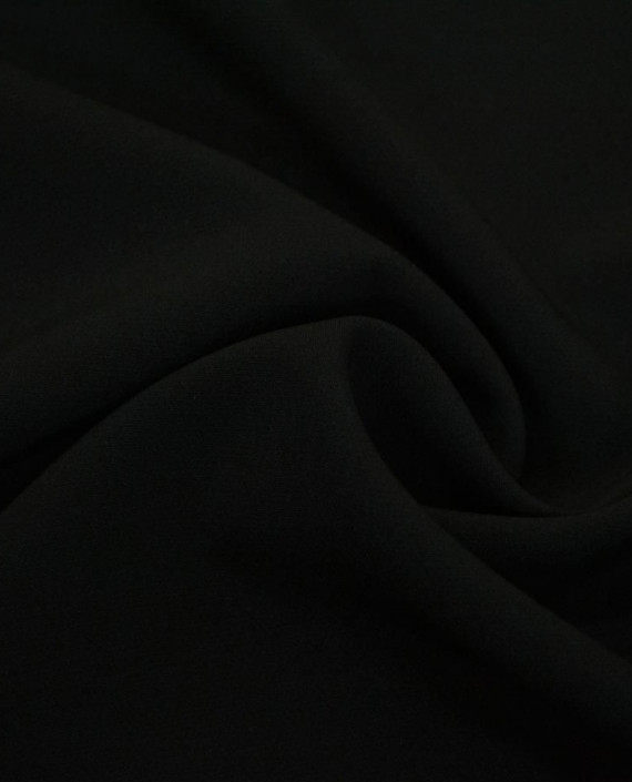 Ткань Костюмная Полиэстер 0906 цвет черный картинка