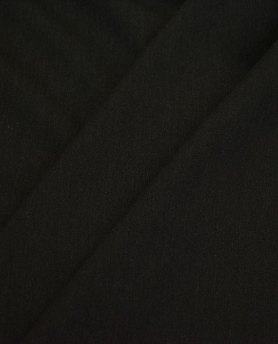Ткань Костюмная Полиэстер 0911 цвет черный картинка 1