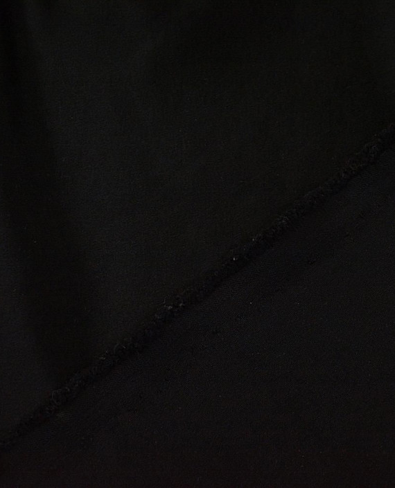Костюмная Сатиновая Полиэстер 0955 цвет черный картинка 2