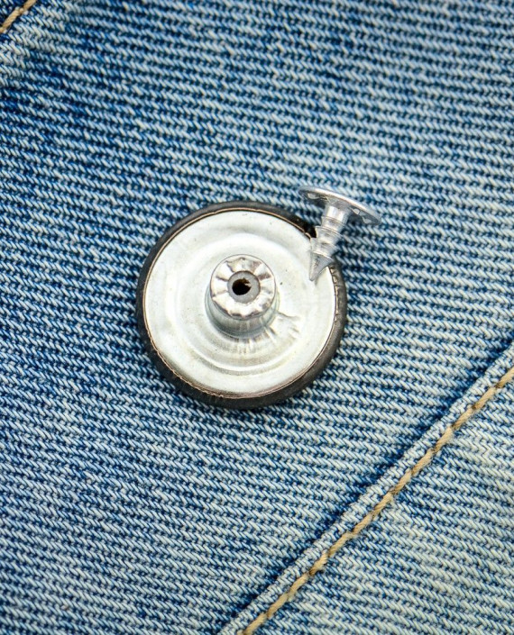 Пуговица джинсовая 135 цвет серебро картинка 1