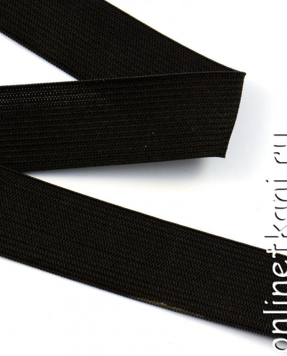 Резинка тканая  25 мм черная 059 цвет черный картинка 1