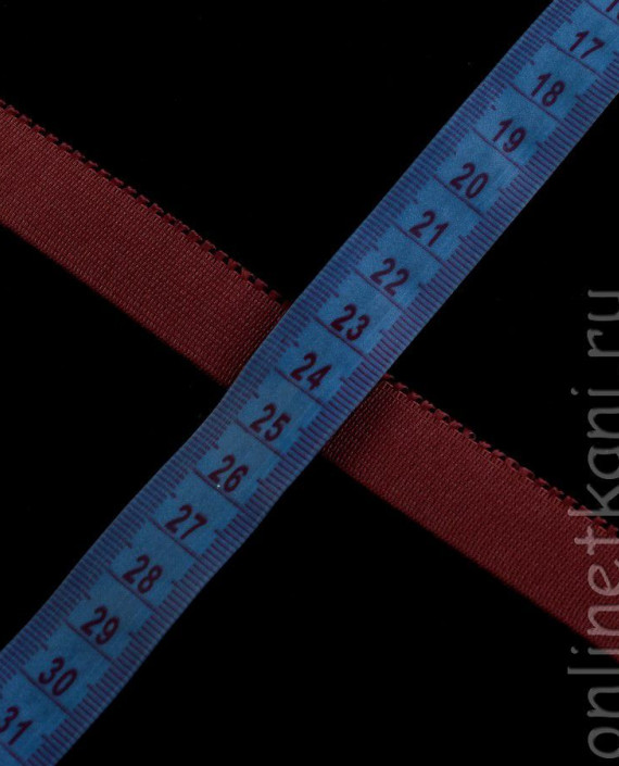 Резинка, ширина - 1,5 см, 10 метров 084 цвет бордовый картинка 1