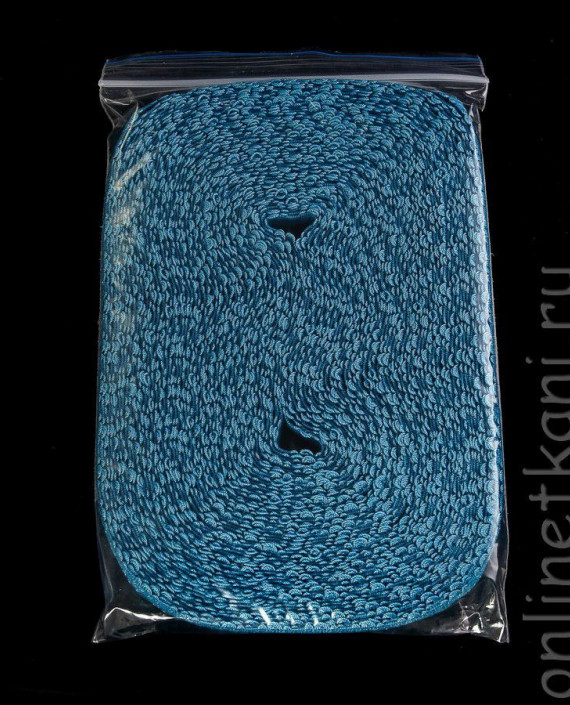 Резинка, ширина - 1,2 см, 15 метров 096 цвет синий картинка 2