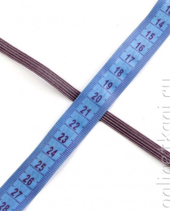 Резинка, ширина - 0,7 см, 5 метров 108 цвет фиолетовый картинка 2