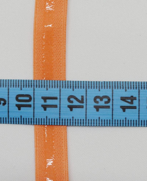 Резинка с силиконом 12 мм 123 цвет оранжевый картинка 2