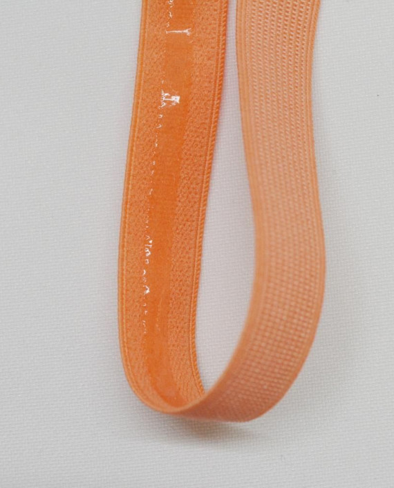 Резинка с силиконом 12 мм 123 цвет оранжевый картинка 1