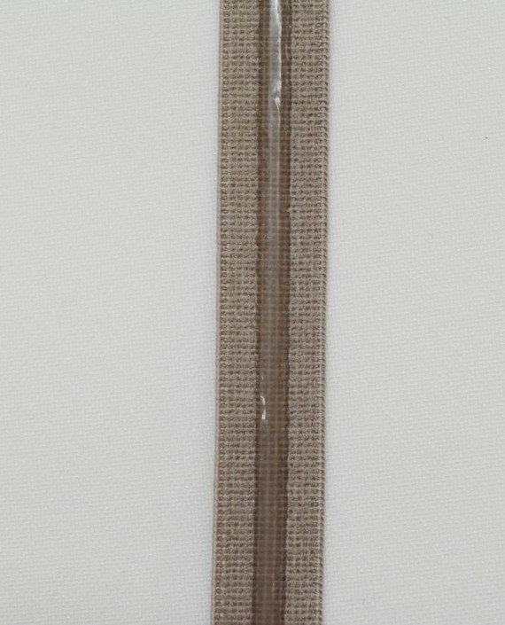 Резинка с силиконом 12 мм 124 цвет коричневый картинка