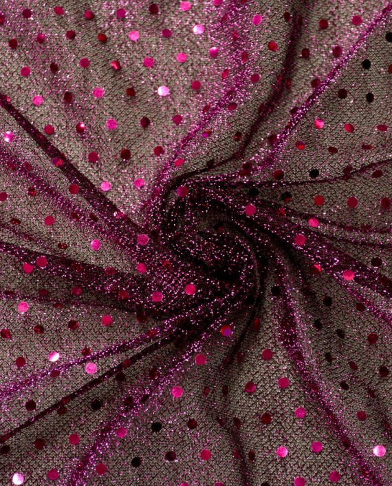 Сетка с пайетками 075 цвет фиолетовый в горошек картинка