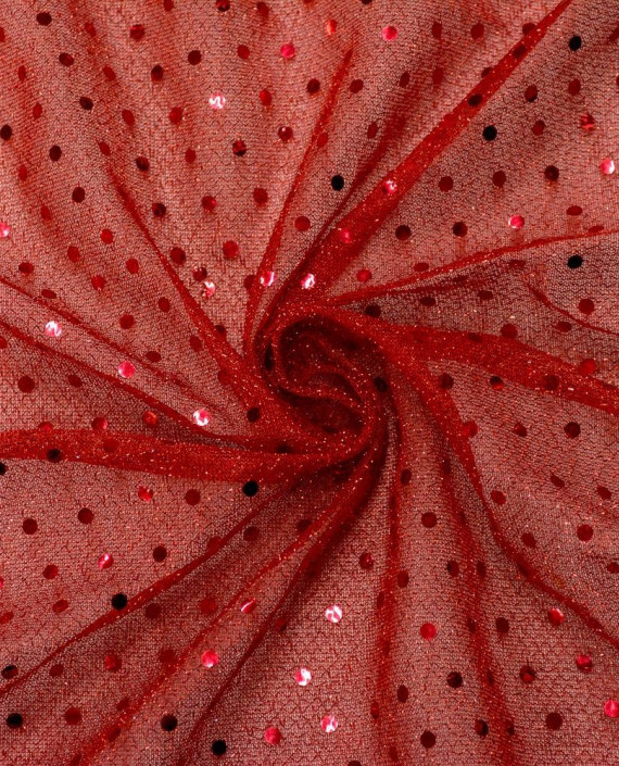 Сетка с пайетками 080 цвет бордовый в горошек картинка