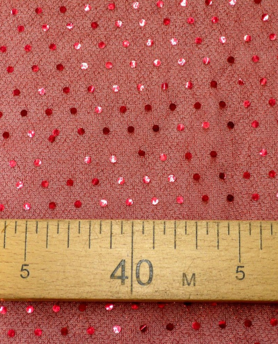 Сетка с пайетками 080 цвет бордовый в горошек картинка 2