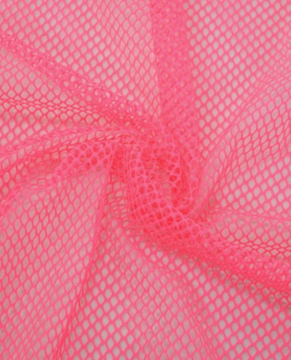 Ткань Сетка Трикотажная 136 цвет розовый картинка