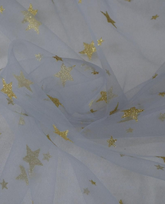 Ткань Сетка со звездами 147 цвет серый геометрический картинка
