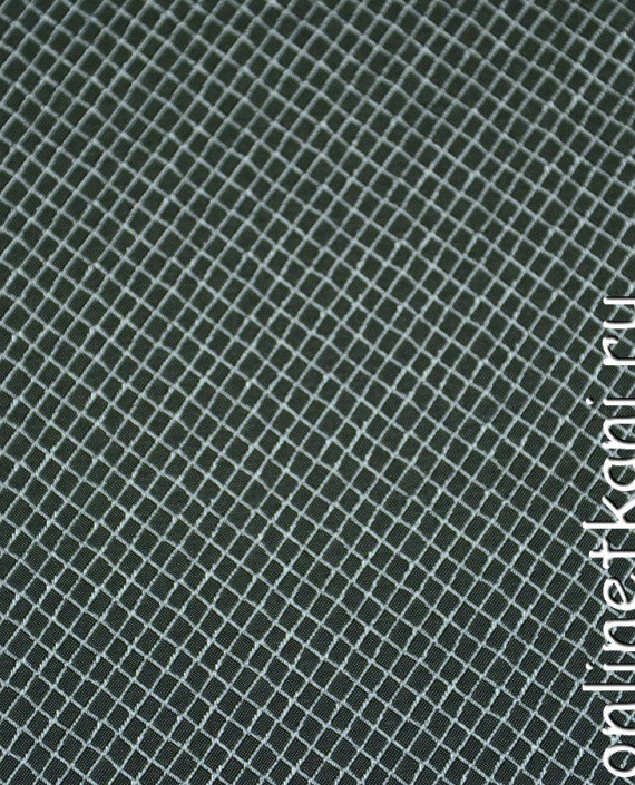 Ткань Атлас Принт 116 цвет черный в клетку картинка