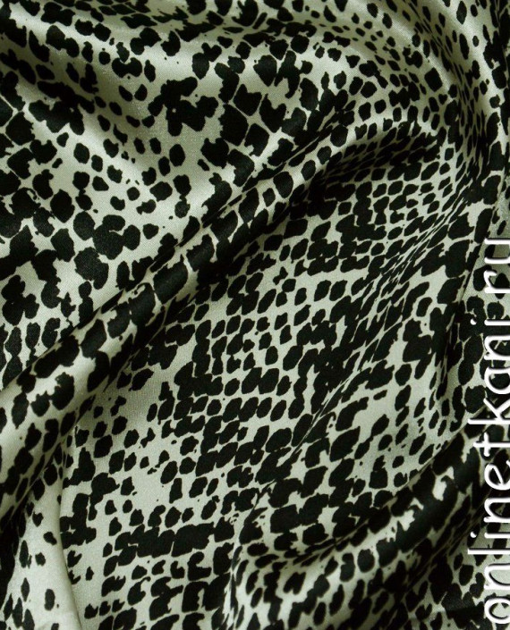 Ткань Атлас Принт 129 цвет серый абстрактный картинка 1