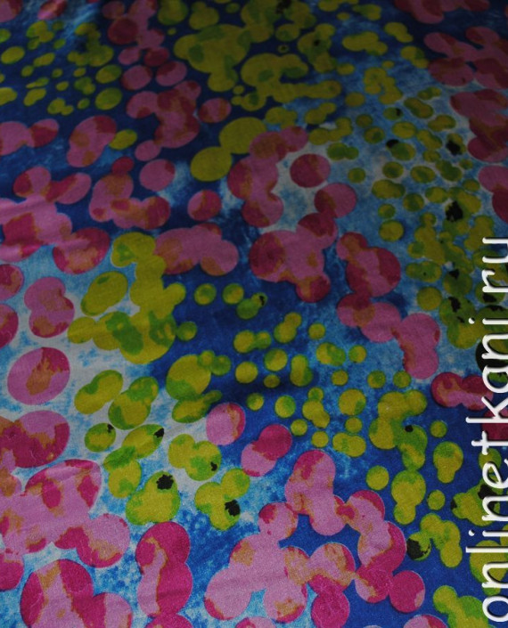 Ткань Шелк Шифон "Палитра" 0110 цвет разноцветный геометрический картинка 3