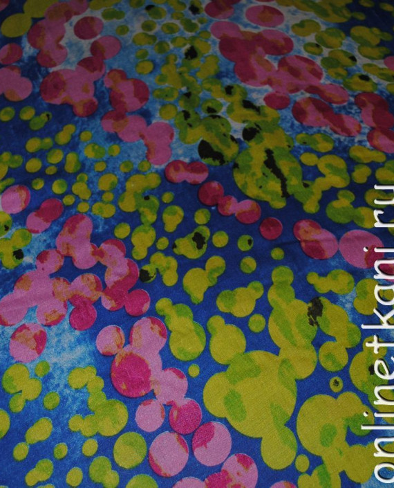 Ткань Шелк Шифон "Палитра" 0110 цвет разноцветный геометрический картинка 2