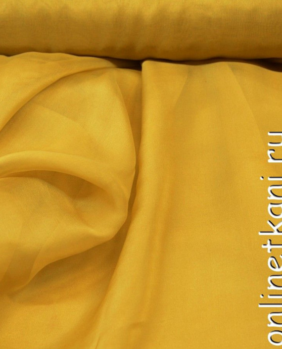 Ткань Шелк Шифон "Цзэгу" 0217 цвет желтый картинка 2