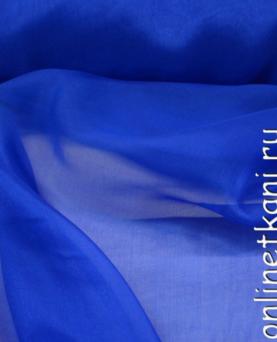 Ткань Шелк Шифон "Хэби" 0219 цвет синий картинка 1