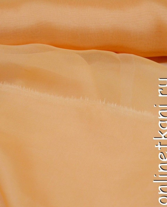 Ткань Шелк Шифон "Хами" 0225 цвет оранжевый картинка 2