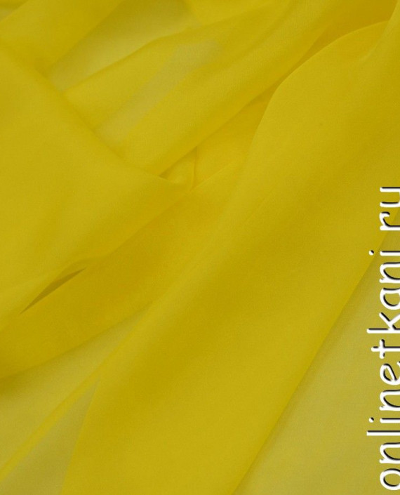 Ткань Шелк Шифон "Тунляо" 0234 цвет желтый картинка 2