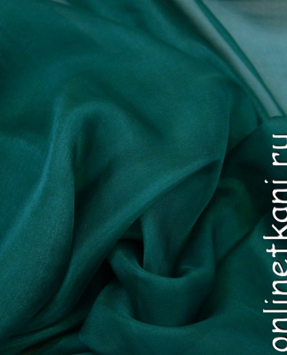 Ткань Шелк Шифон "Тайбэй" 0237 цвет зеленый картинка