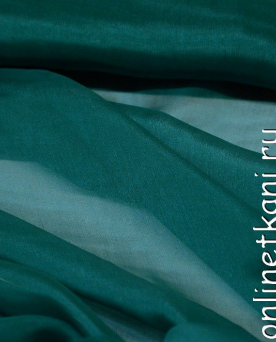 Ткань Шелк Шифон "Тайбэй" 0237 цвет зеленый картинка 2