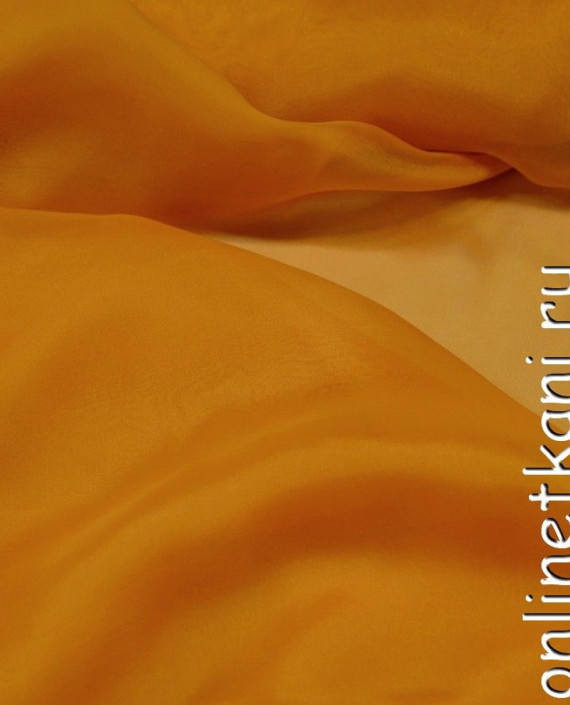 Ткань Шелк Шифон "Сямынь" 0238 цвет оранжевый картинка 1
